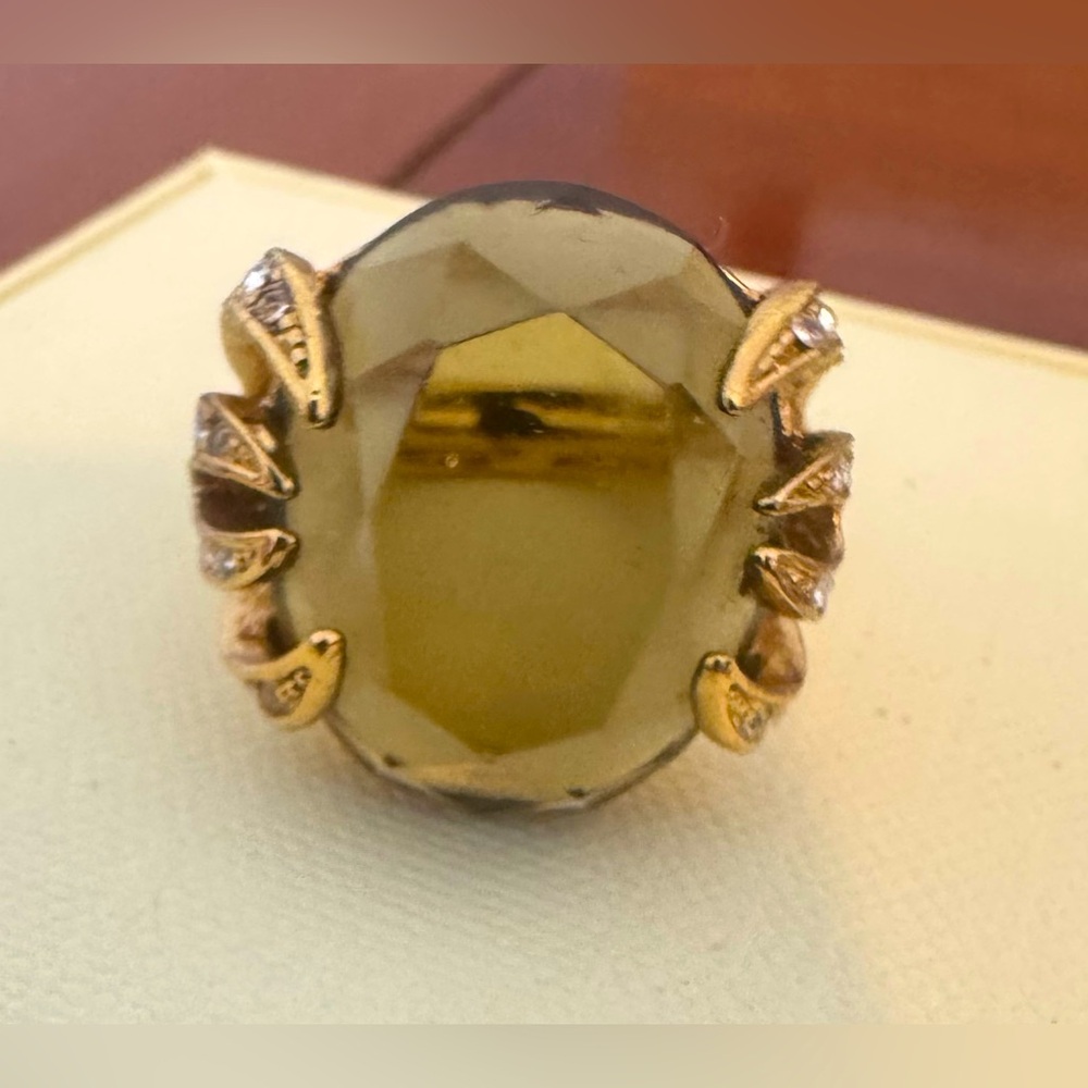 Stella and Dot Elegant Gold-Tone Statement Ring
